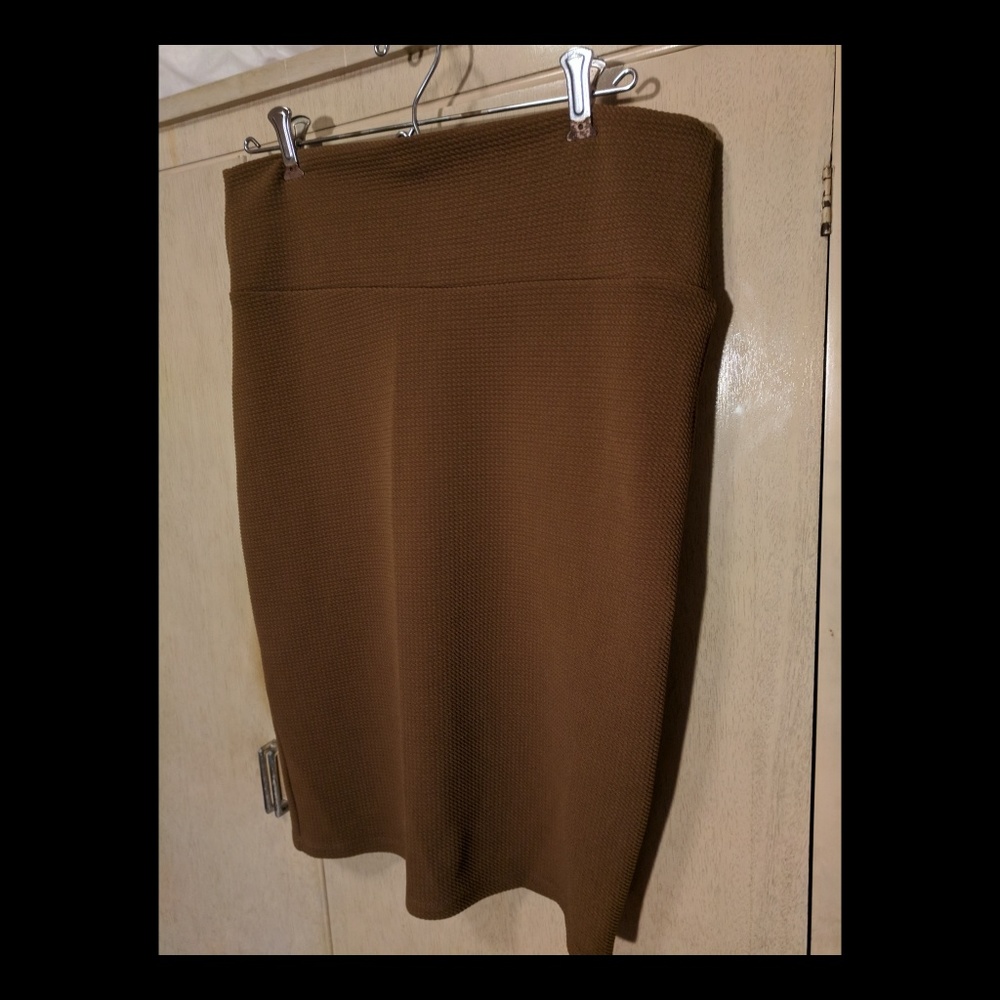 Olive Brown Lularoe Cassie Skirt